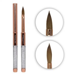 PROFESSIONAL ROSE GOLD KOLINSKY NAIL BRUSH#10