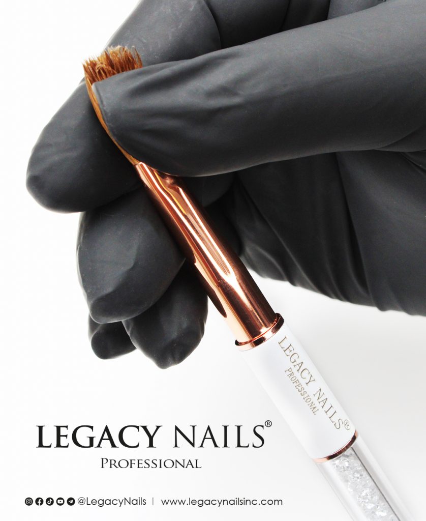 White Nail Brush LNWNB 08 F9