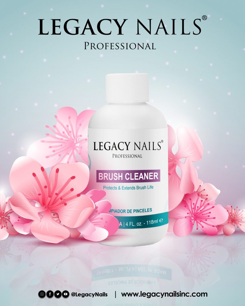 The secret to nail brushes like new: Brush Cleaner. 3 brush cleaner tall