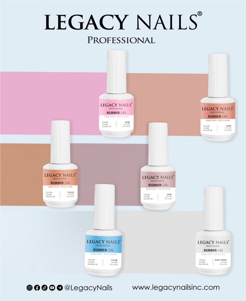 Sistemas de geles para uñas acrílicas 4 RUBBER GEL1 2