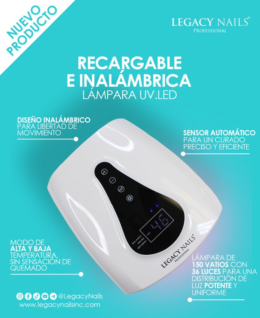 Libertad y movilidad, ¡di adiós a las limitaciones! 3 Rechargable UV LED Nail Lamp 02 esp