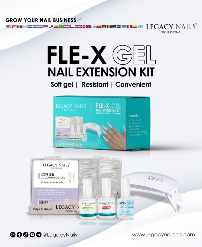 Discover the Magic of Perfect Nails at Home: Fle-X Gel - Soft Gel Nail Kit 3 FLE X GEL 05 Ing 1