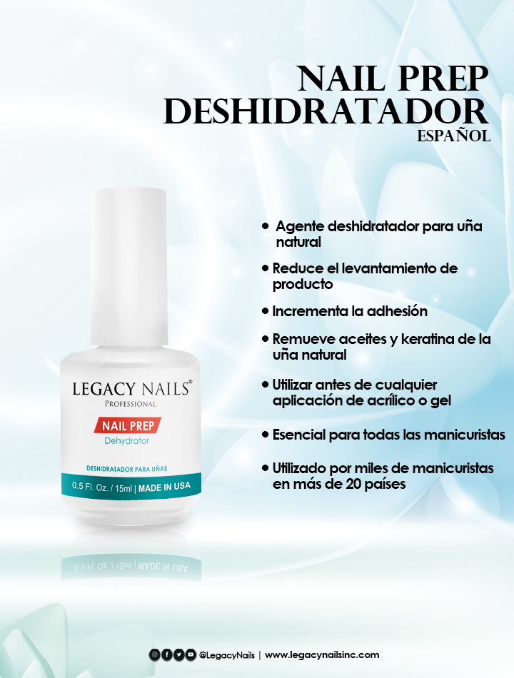 El Secreto de unas Uñas Impecables: Preparadores de LEGACY NAILS 4 Nail Prep espanol 1