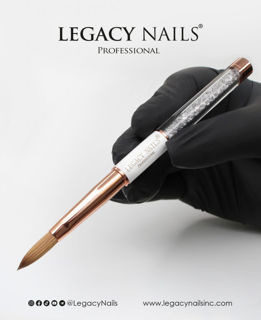White Nail Brush LNWNB 08 F3 1