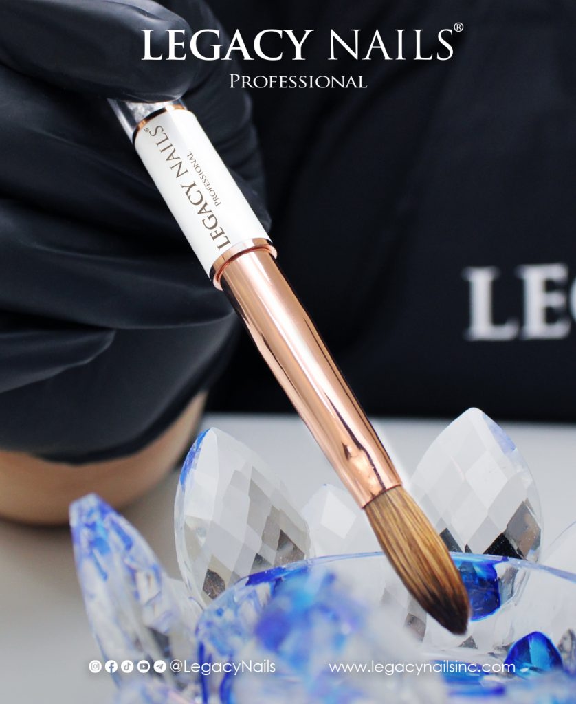 Mastering the Art of Acrylic: Brushes, Angles, and Secrets with LEGACY NAILS 4 White Nail Brush LNWNB 08 FOTO 14 1