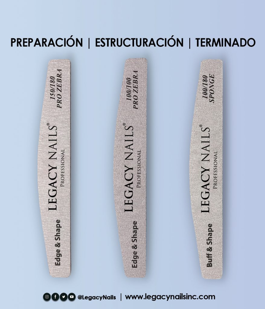 Descubre la Técnica Perfecta para Limar tus Uñas con LEGACY NAILS 7 limas 3 espanol 1