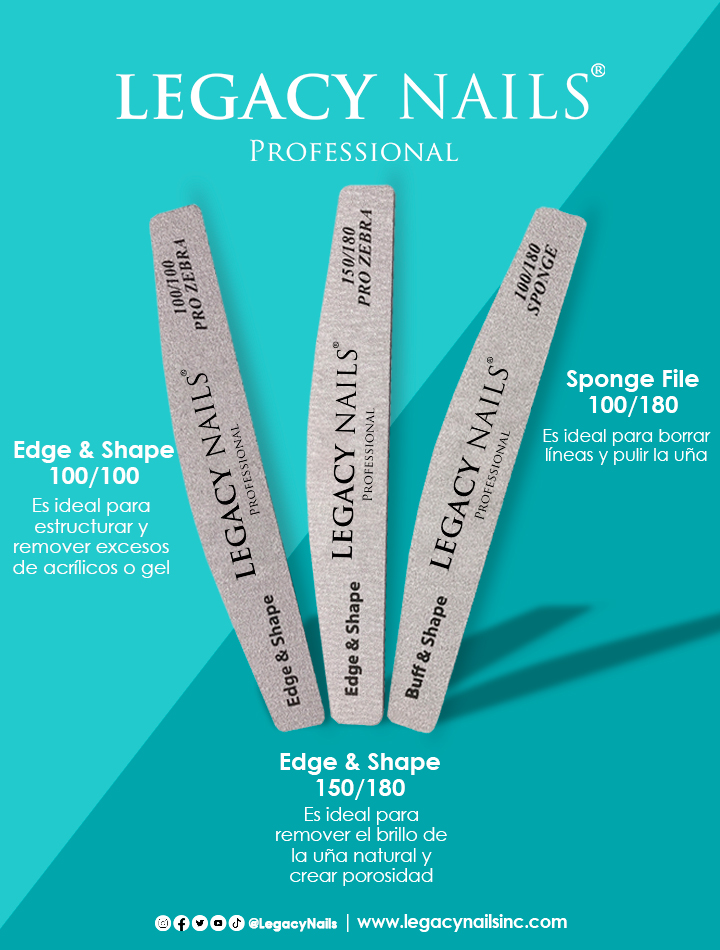 Secretos Revelados: La Guía Definitiva para un Limado Perfecto con LEGACY NAILS 3 nail files espanol