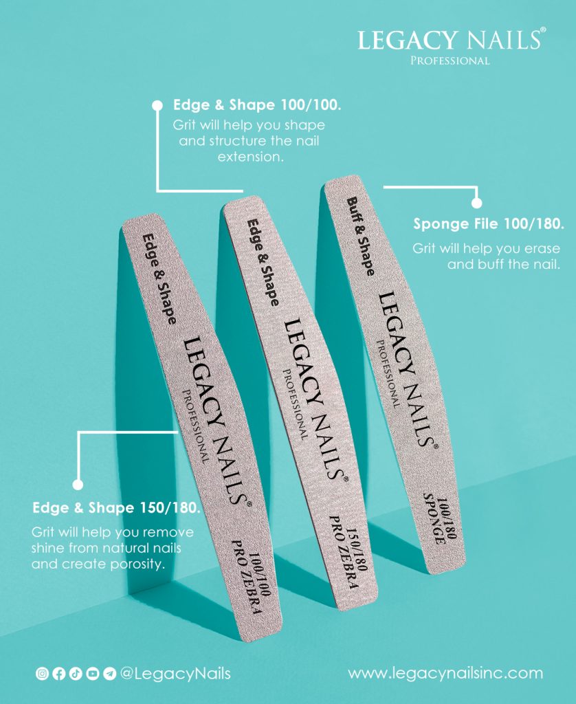 Discover the Perfect Nail Filing Technique with Legacy Nails Files 9 FILES3 0603