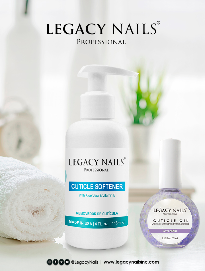 Preparación de Uñas Naturales para Beyond Gel de LEGACY 5 Cuticle y Oil 1