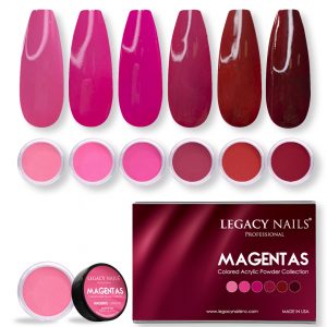 MAGENTAS COLORED ACRYLIC NAIL POWDER COLLECTION