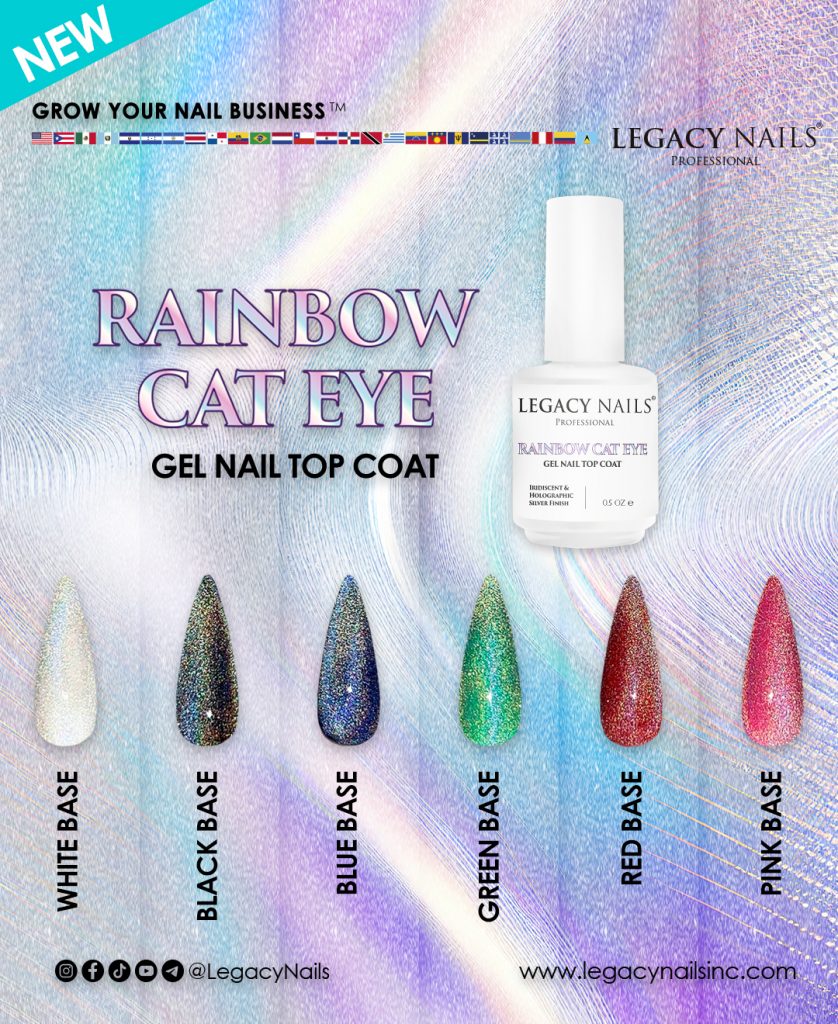 Unleash the Magic on Your Nails: "Rainbow Cat Eye" Tutorial 3 Rainbow 042 1