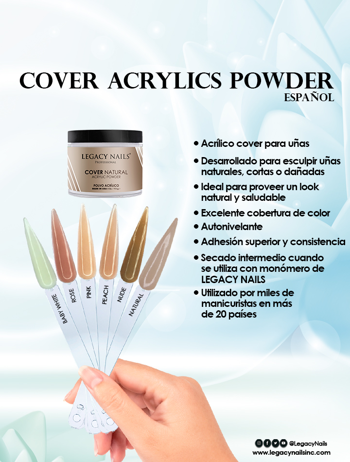 Logra la Perfección: Guía Paso a Paso para Aplicar Acrílico con Tus Covers de LEGACY 6 covers espanol 2