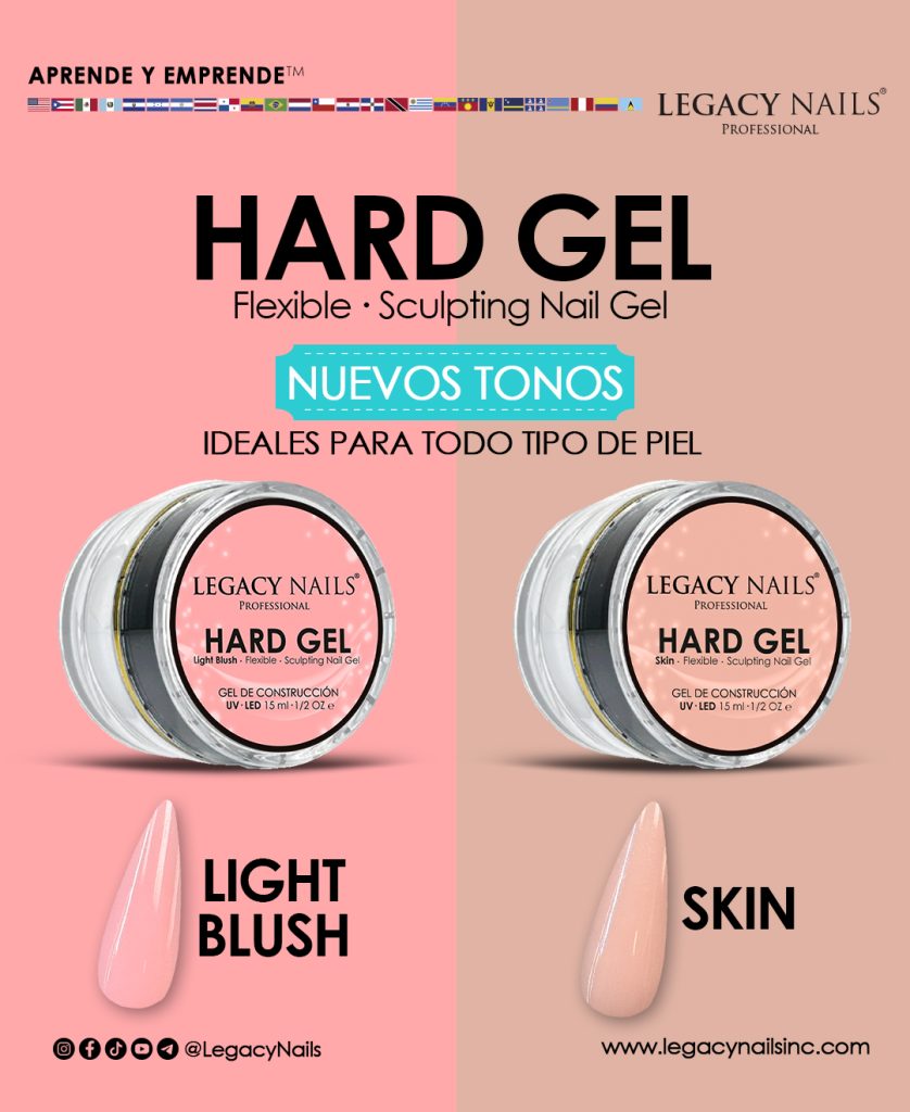 new colors Hard Gel Light Blush Skin Esp