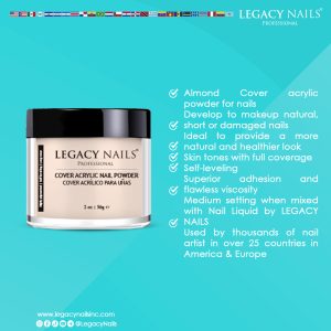 ALMOND COVER ACRYLIC NAIL POWDER